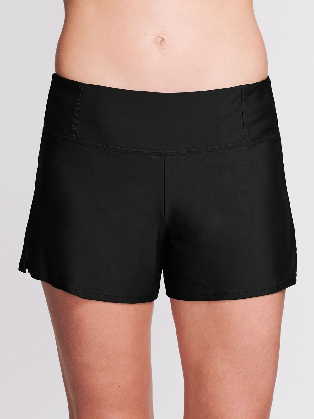 NWOT - Swim Short w/ Built-in Brief in Solid Black - Plus Size: 20W